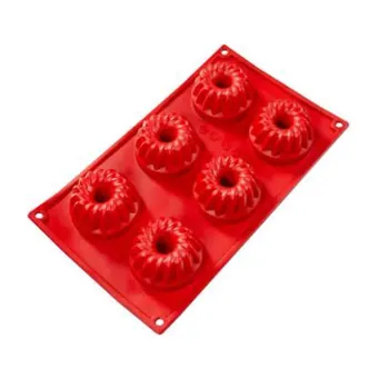 Molde de silicón 6 cavidades 2.7 oz