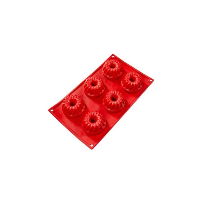 Molde de silicón 6 cavidades 2.7 oz