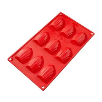 Molde de silicón madeleine 9 cavidades