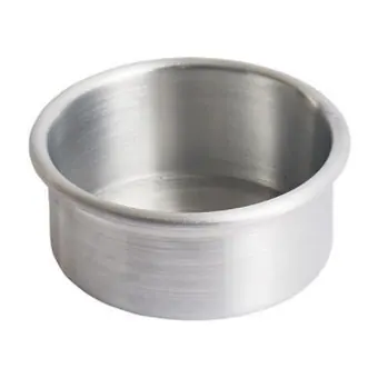 Moldes redondos de aluminio · 2 in de alto