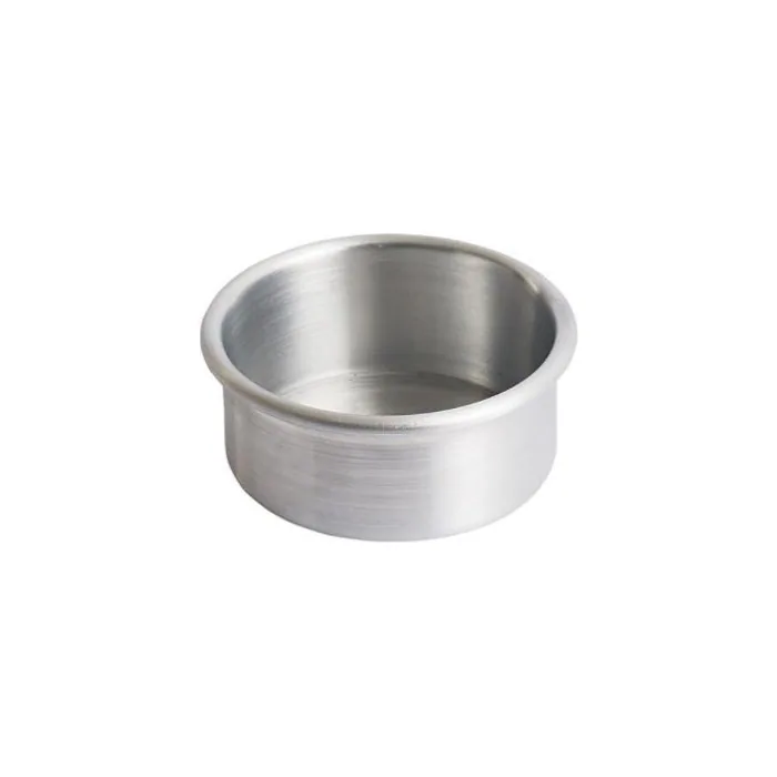 Moldes redondos de aluminio · 2 in de alto